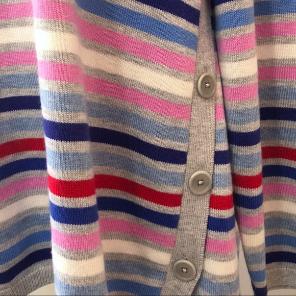 SOLD!Talbots MultiColor Stripe Side Button Sweater - Picture 7 of 8